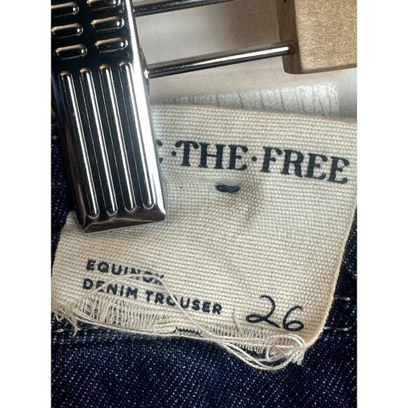 Free People Equinox Blue Denim Wide Leg Jeans Women's Size 26 NWT - Picture 6 of 8